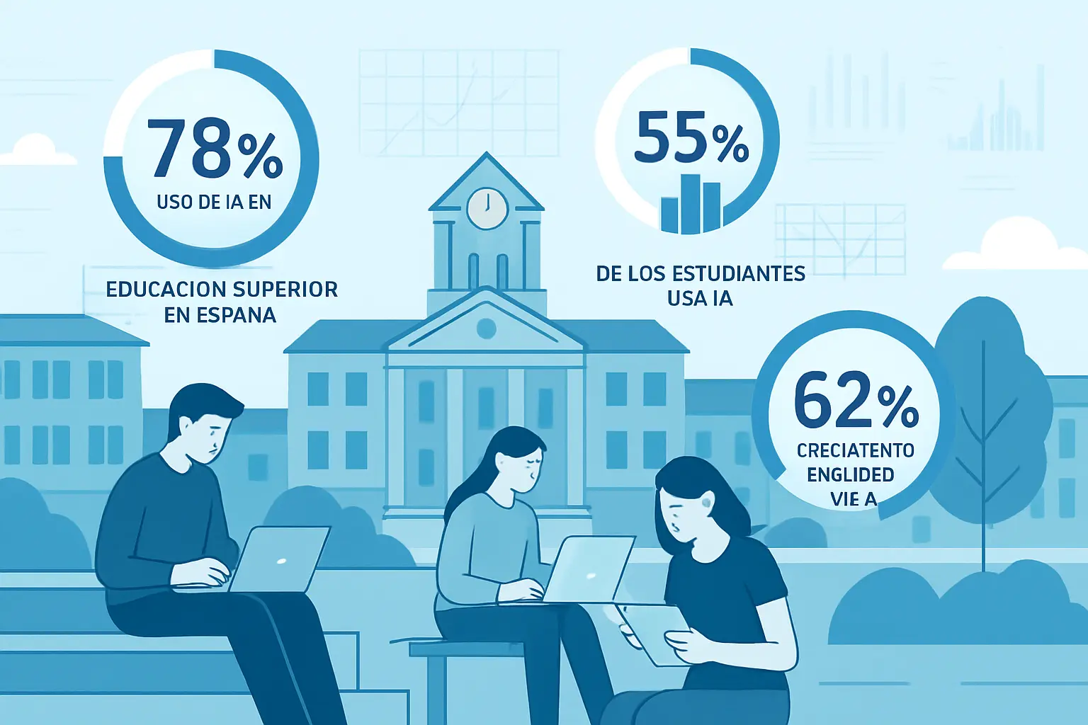Estadísticas del uso de IA en las universidades españolas (datos 2026)