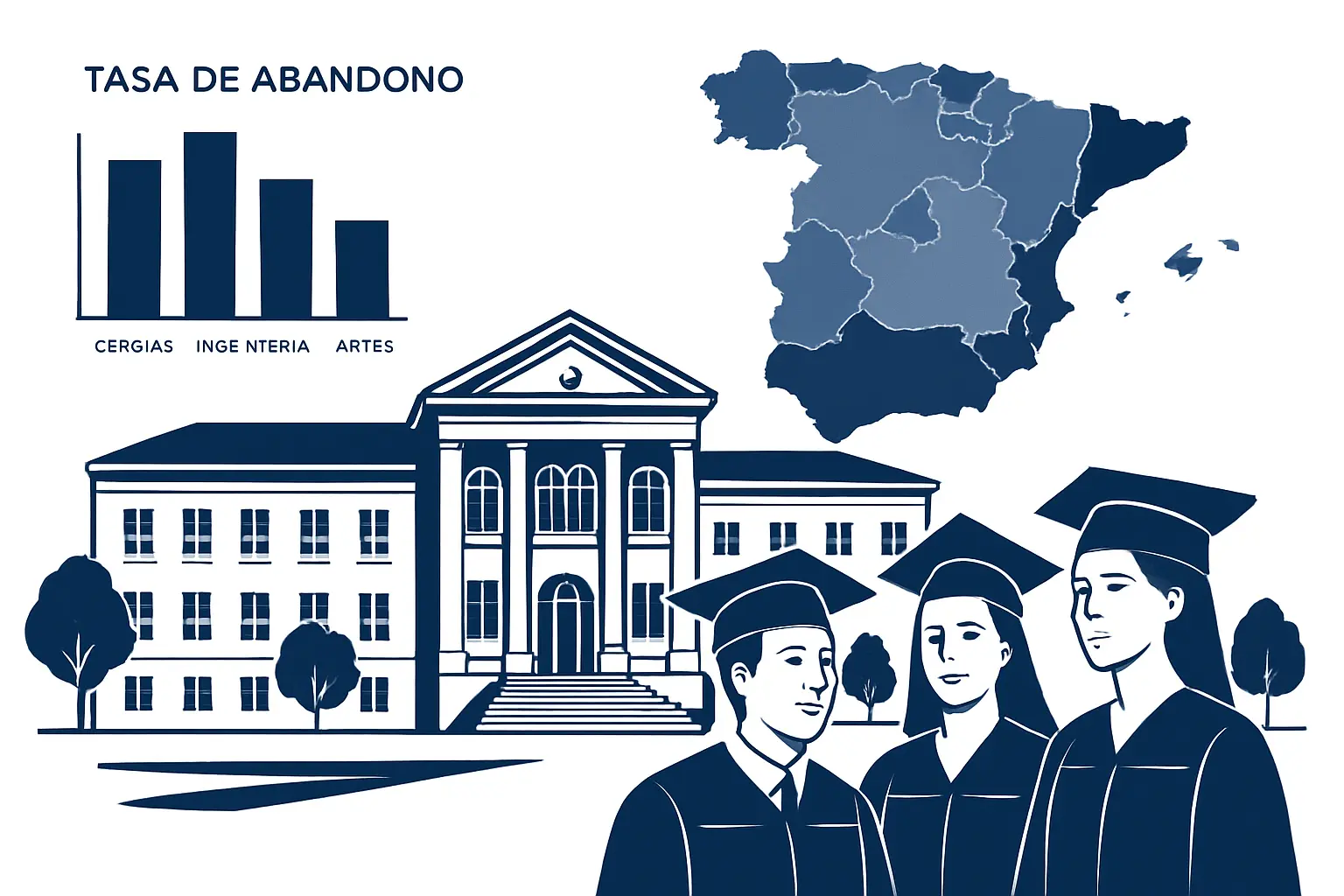 Estadísticas de abandono universitario en España 2026: datos por rama y comunidad