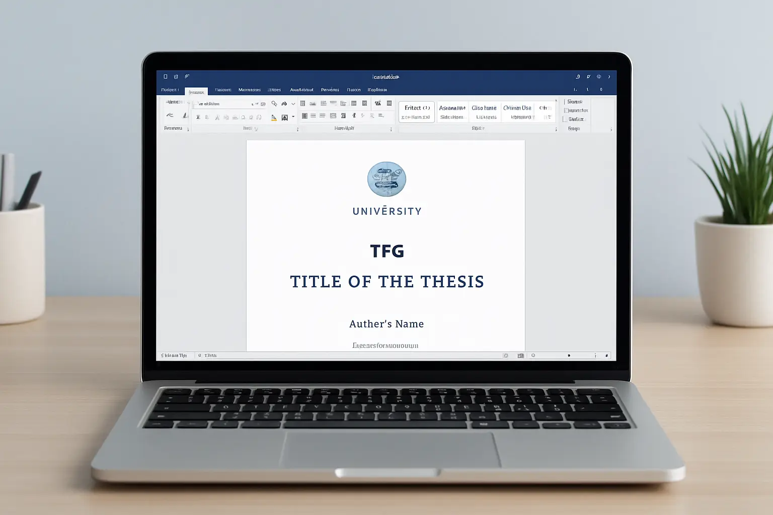 Cómo Hacer la Portada del TFG en Word en 2026: Márgenes, Datos Obligatorios y Plantilla