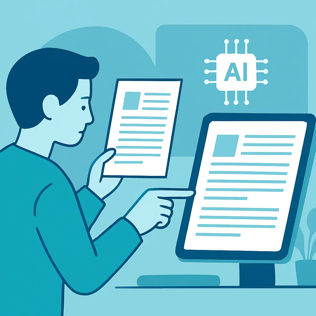 Tabla comparativa de tipos de resumen de artículos científicos generados con inteligencia artificial