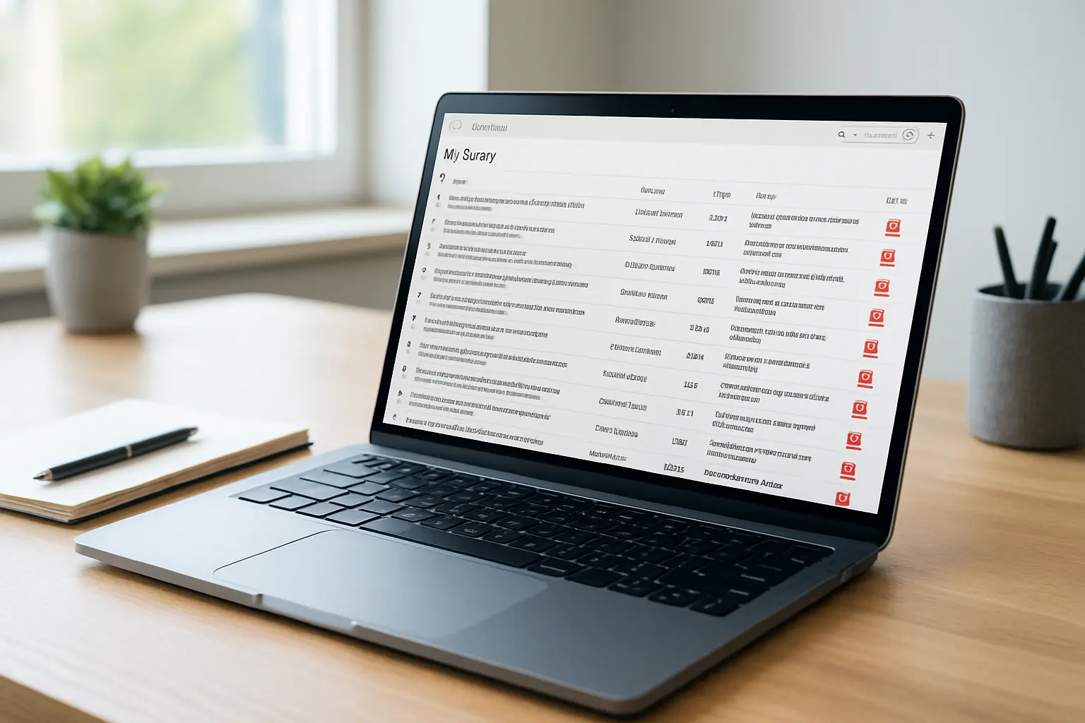 Gestor bibliográfico con las referencias verificadas importadas directamente desde la base de datos