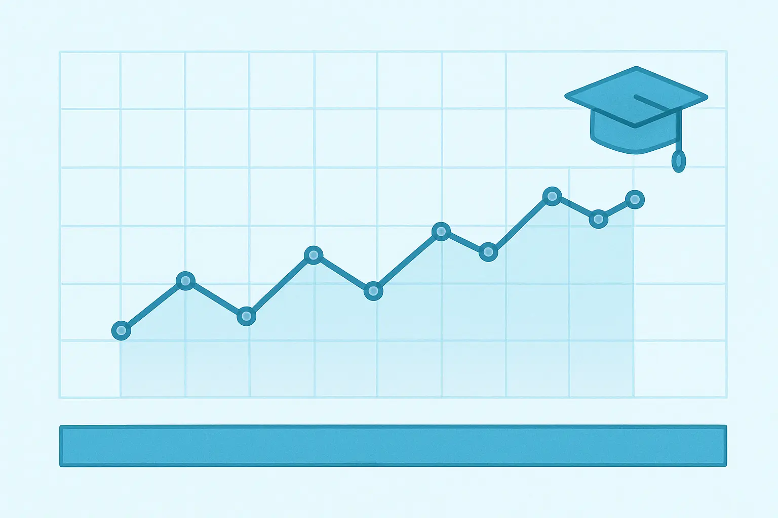 Gráfico de barras representando el número de tesis doctorales leídas en España durante el curso 2023-2024 según el Ministerio de Ciencia