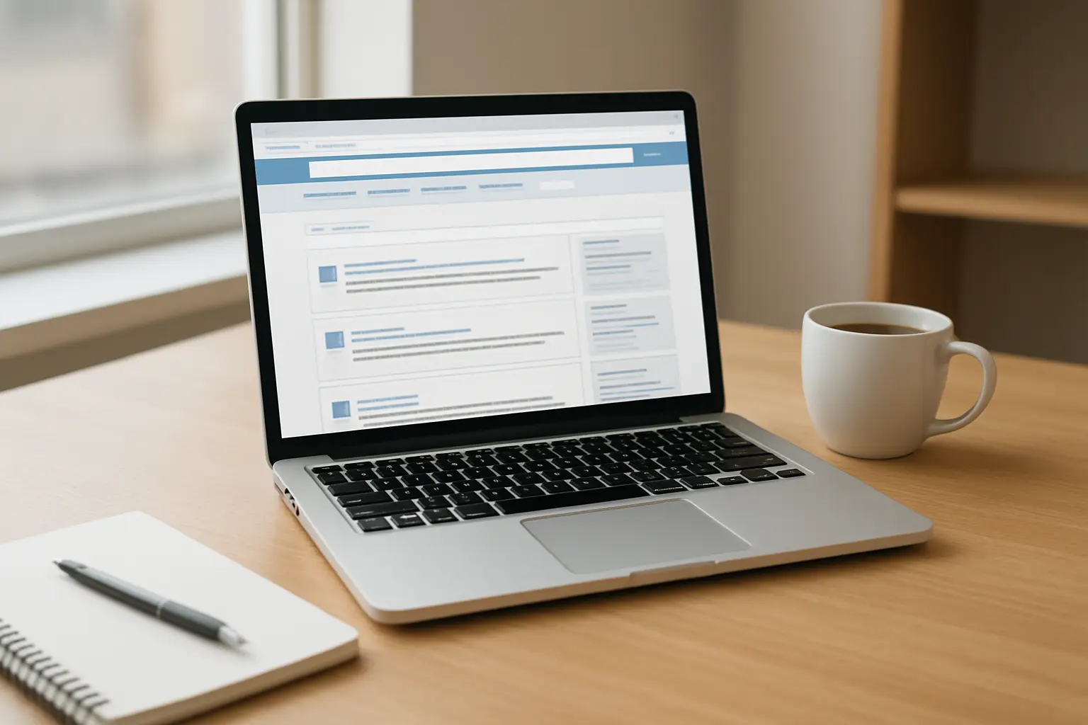 Estudiante consultando artículos científicos en un repositorio académico de acceso abierto en español