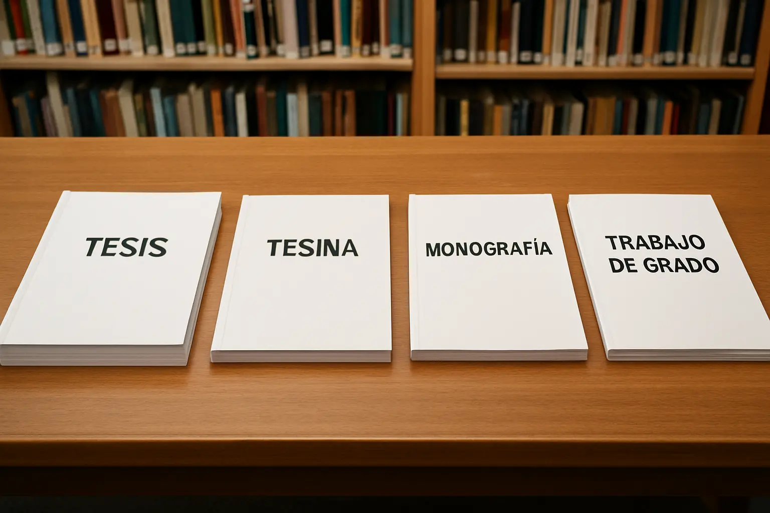 ¿Qué diferencia hay entre tesis, tesina, monografía y trabajo de grado? (2026)