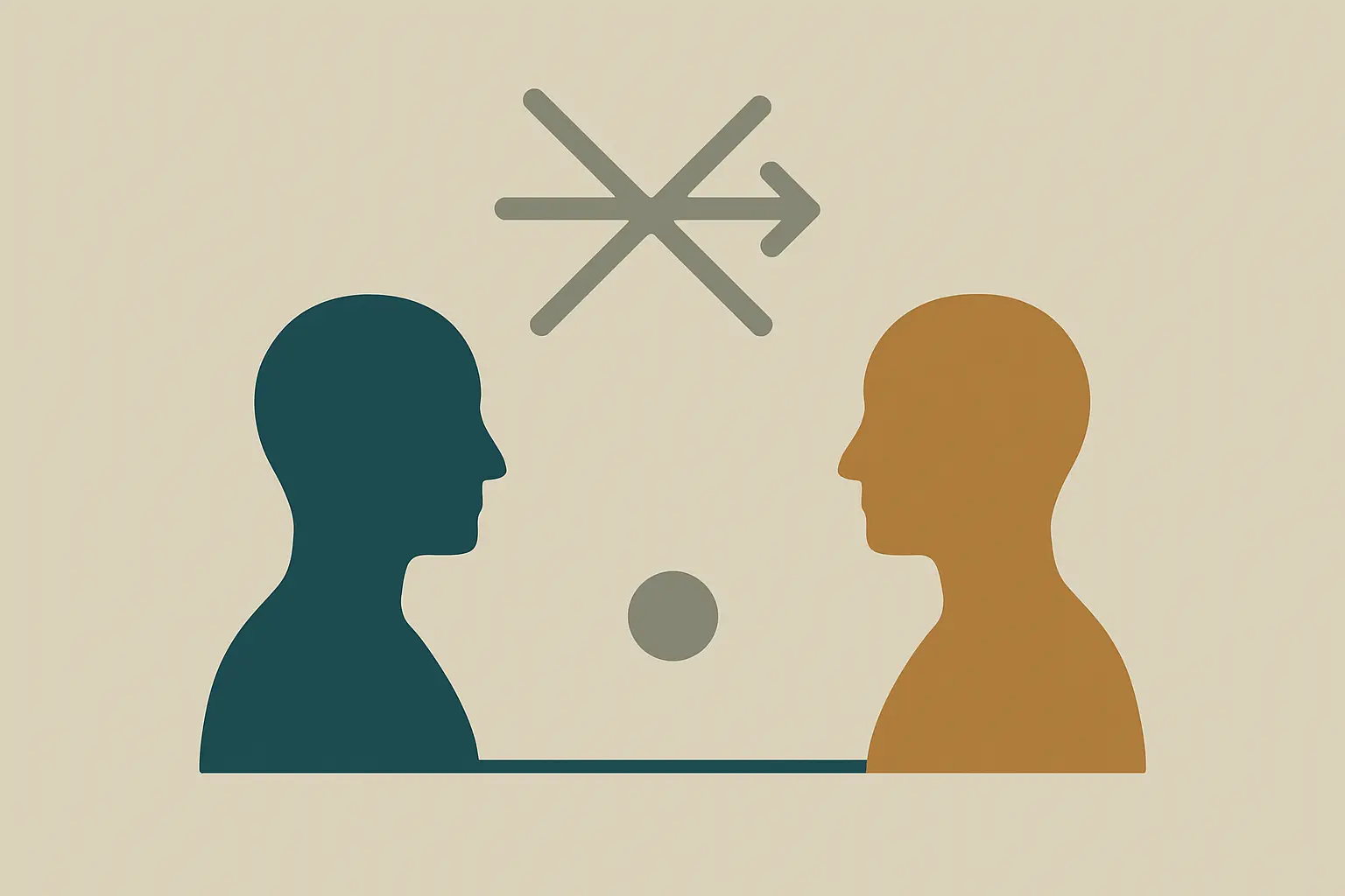 Romper la relación sujeto-objeto: dos figuras en posición simétrica