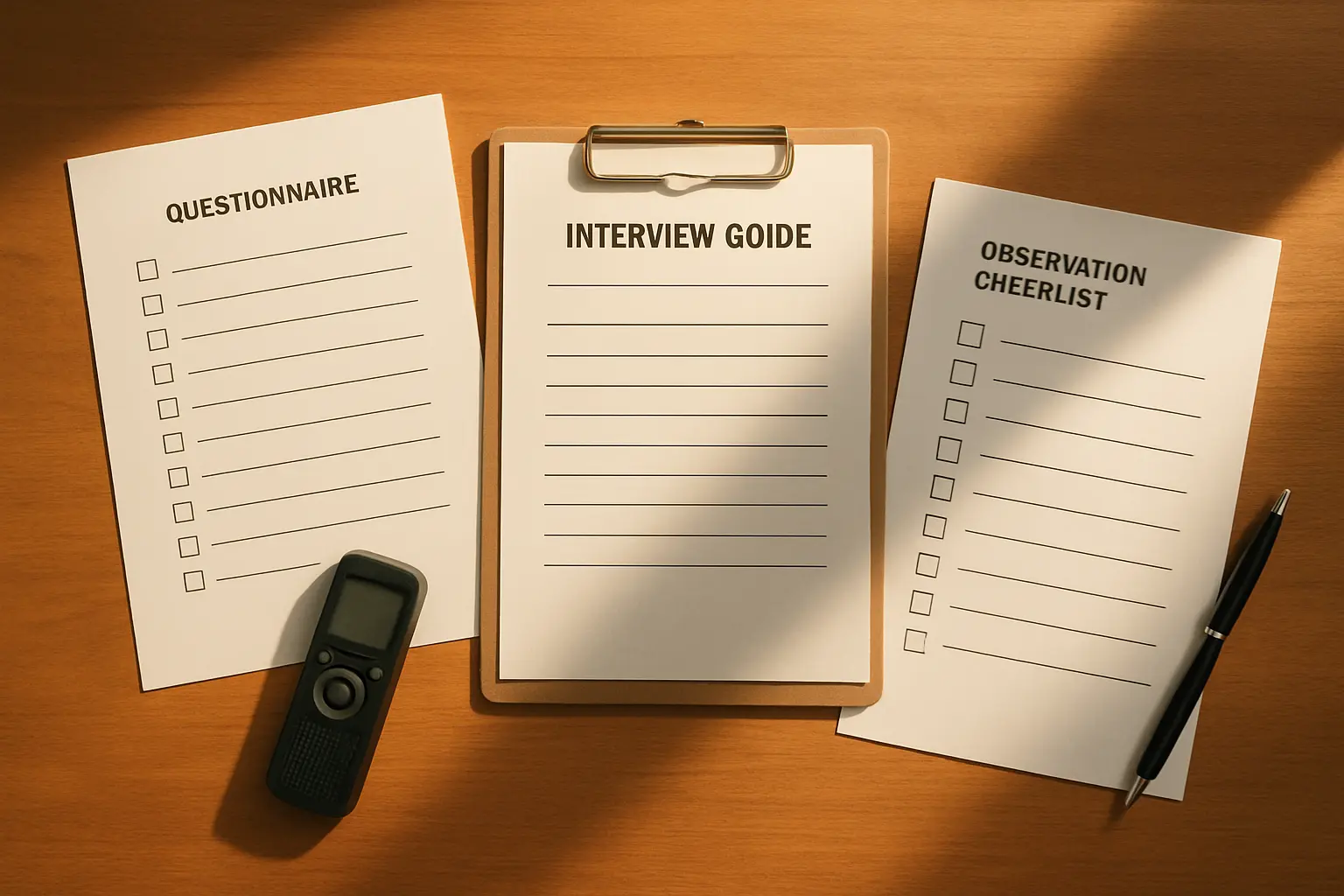 Instrumentos de recolección de información: plantillas de encuesta, entrevista y observación para el trabajo de grado 2026