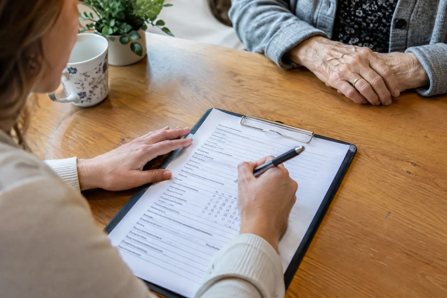 Aplicación de un instrumento de recolección de datos a un adulto mayor